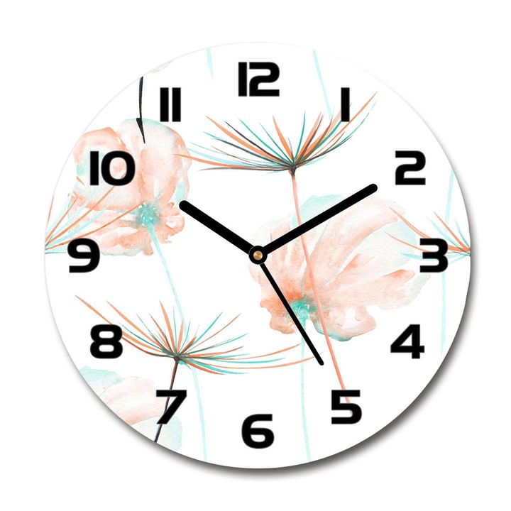 Szobai óra, Pitypang, Narancssárga, 30 fi cm