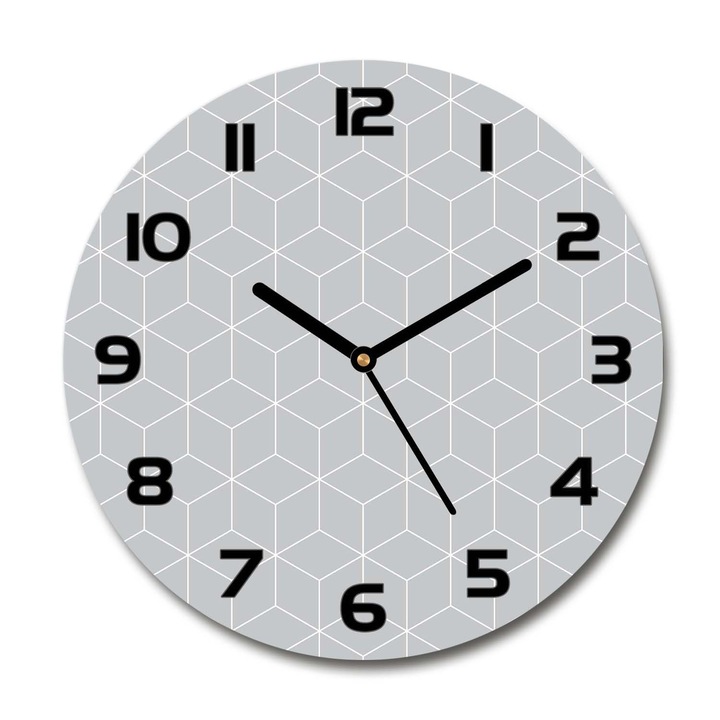 Dekor órá, geometriai háttér, Szürke, 30 fi cm