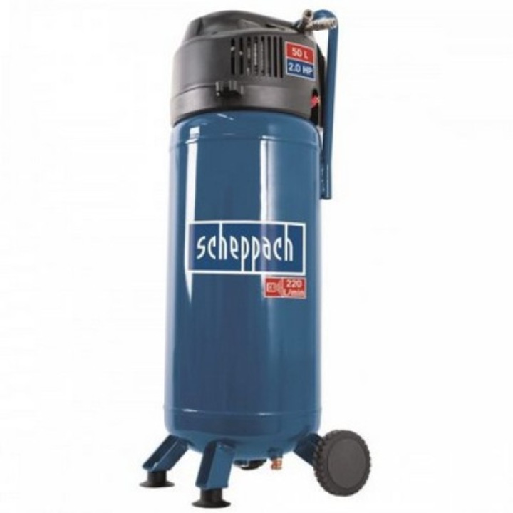 Компресор HC51V, 10 bar, 50Л, Scheppach