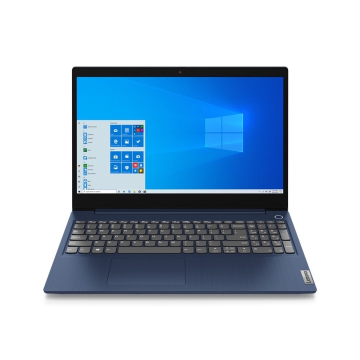 Lenovo IdeaPad 3 15ITL6 15.6" FullHD laptop, Intel Celeron 6305, 4GB, 256GB M.2 SSD, Intel UHD Graphics, FreeDOS, Magyar billentyűzet, Kék