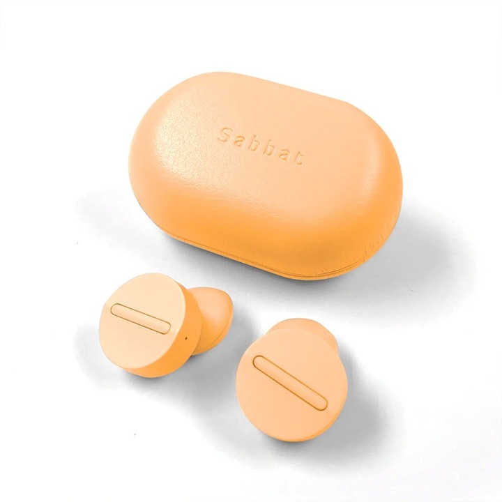 Sabbat Vooplay vezeték nélküli fülhallgató, Narancs, 40 óra, Qualcomm Bluetooth 5.0, cVC 8.0 zajszűrős mikrofon
