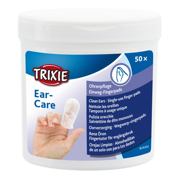 Tampoane pentru Ingrijirea Urechilor Cainilor Trixie 50 buc 29392