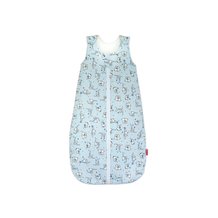 Sac de dormit, KidsDecor, vara 0.5 tog Loving Bear blue 95 cm