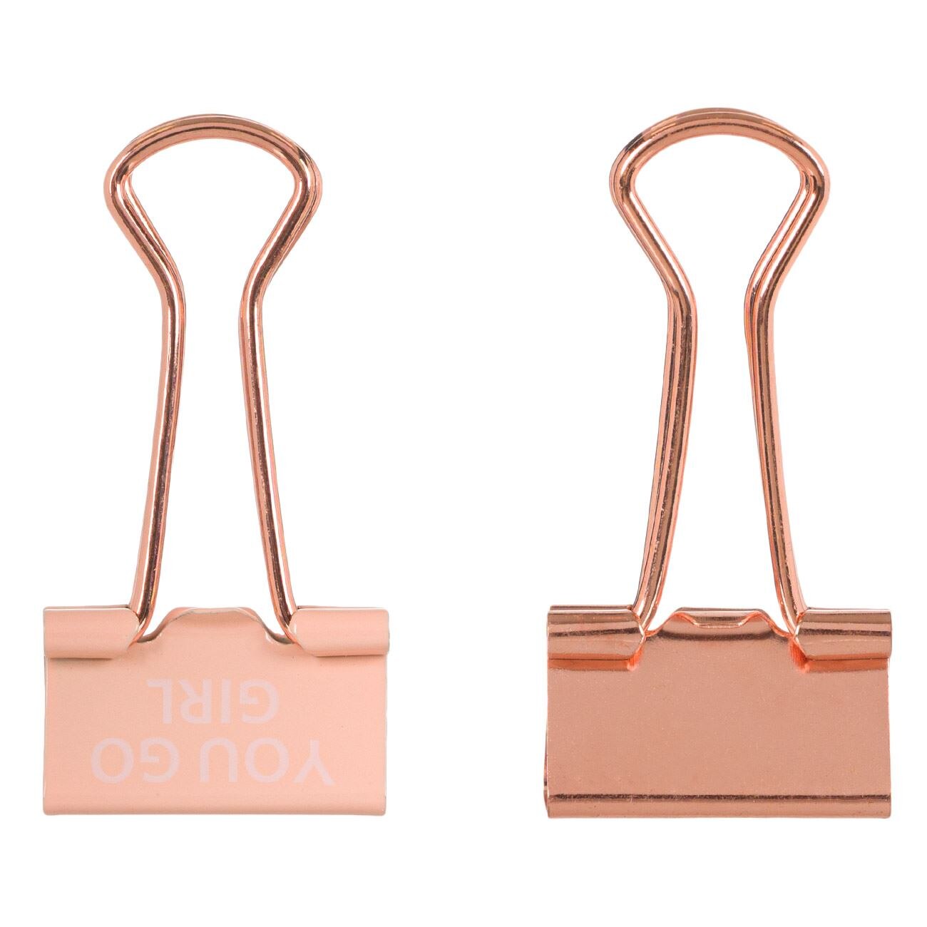 Set clipsuri metalice, Zola, 10bucati,pink gold, 19 mm