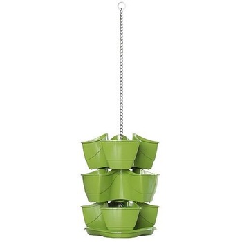 Suport de agatat ghivece, cu lant, verde, 88 cm Suport de agatat ghivece, cu lant, verde, 88 cm