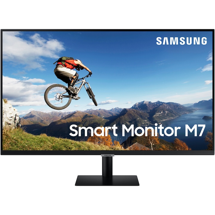 Монитор Samsung 32, VA, 4K UHD, HDMI, FreeSync, Vesa, Черен, LS32AM700URXEN