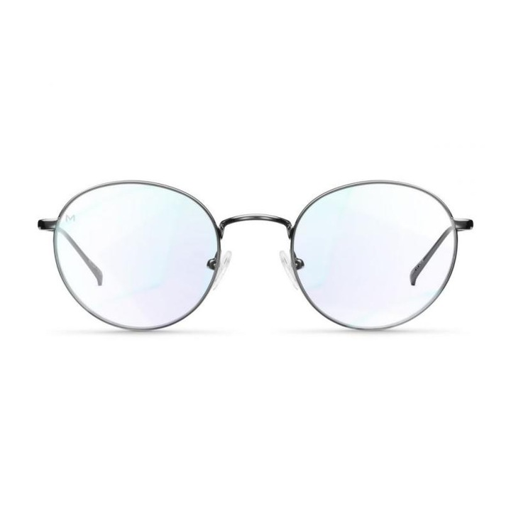 Очила за компютърна защита Meller Yuda Gunmetal, защита от синя светлина, UV400 филтър, унисекс, сиво
