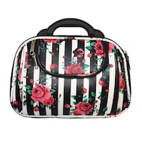 geanta de calatorie pentru depozitare produse cosmetice si de make-up piele ecologica model cu trandafiri 31 x 22 x 12 imagen 25_0_
0