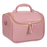 geanta de calatorie pentru depozitare produse cosmetice si de make-up oglinda inclusa 29x21x18 cm roz imagen 49_0_
0