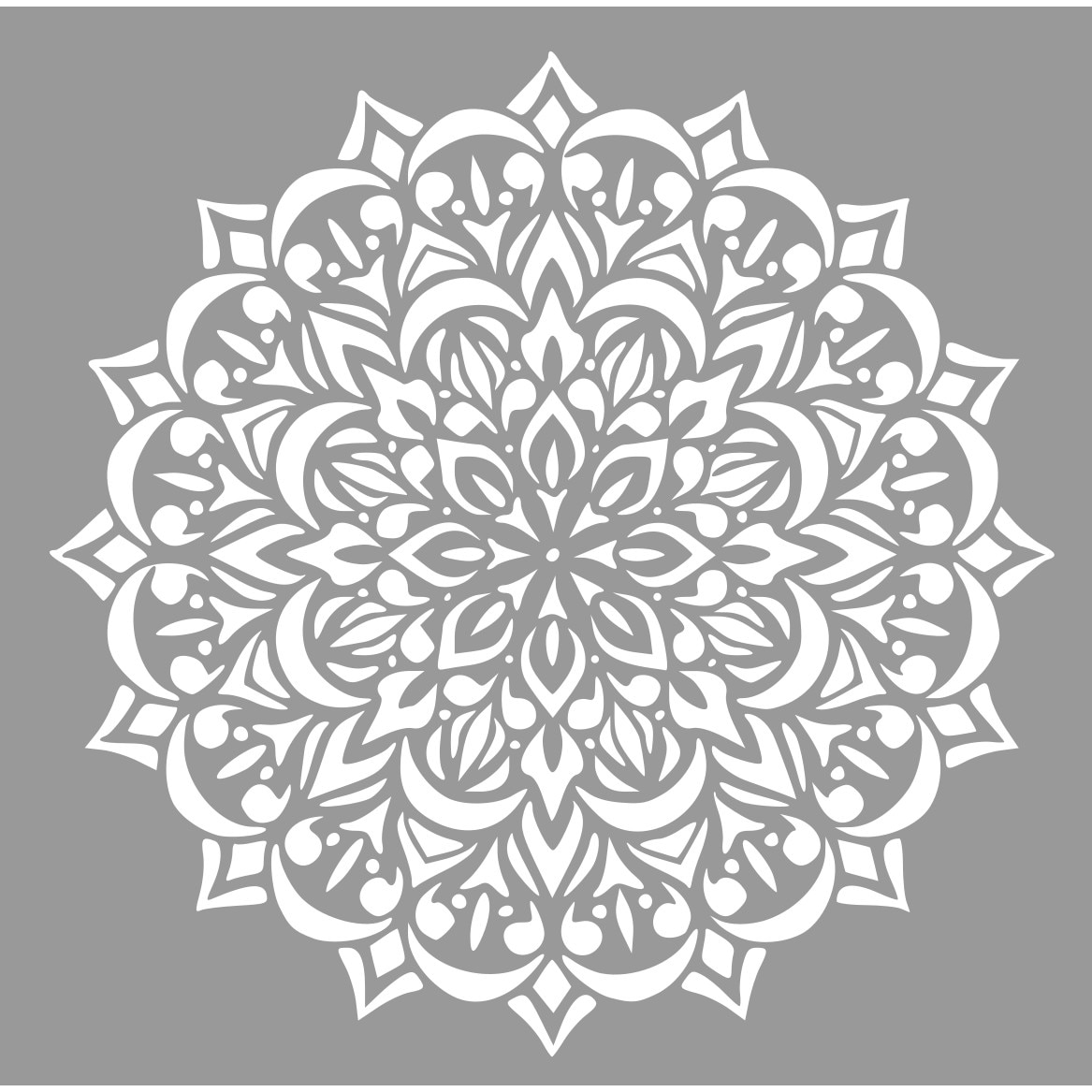 Sablon 590*590mm Refolosibil Mandala Flower SP64