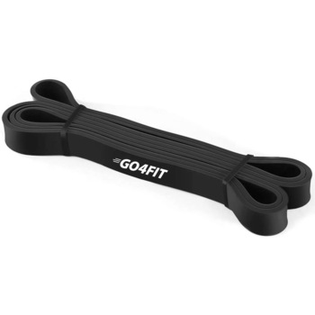 Banda elastica lunga GO4FIT, resistance band pentru fitness, antrenament sala, gimnastica recuperare, rezistenta 13.5-27 kg, neagra Banda elastica lunga GO4FIT, resistance band pentru fitness, antrenament sala, gimnastica recuperare, rezistenta 13.5-27 kg, neagra