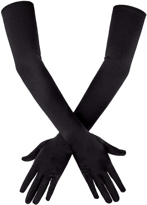 Сатенени ръкавици Softline, черни, универсален размер