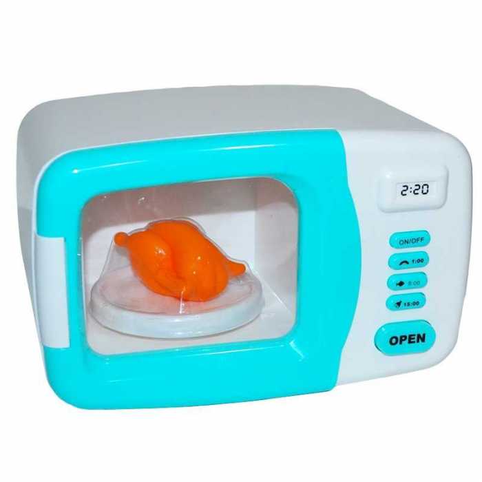 Cuptor cu microunde, cu sunete si lumini de jucarie, pentru copii