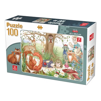 Puzzle Deico - Animale de padure, 100 piese Puzzle Deico - Animale de padure, 100 piese