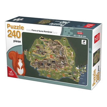 Puzzle Deico - Flora si fauna Romaniei, 240 piese Puzzle Deico - Flora si fauna Romaniei, 240 piese