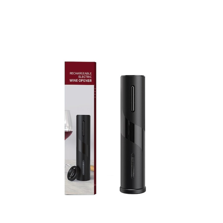 Tirbuson electric ELPA EPG-361901, reincarcabil, accesoriu taiat folie, 4 acumulatori Ni-Mh