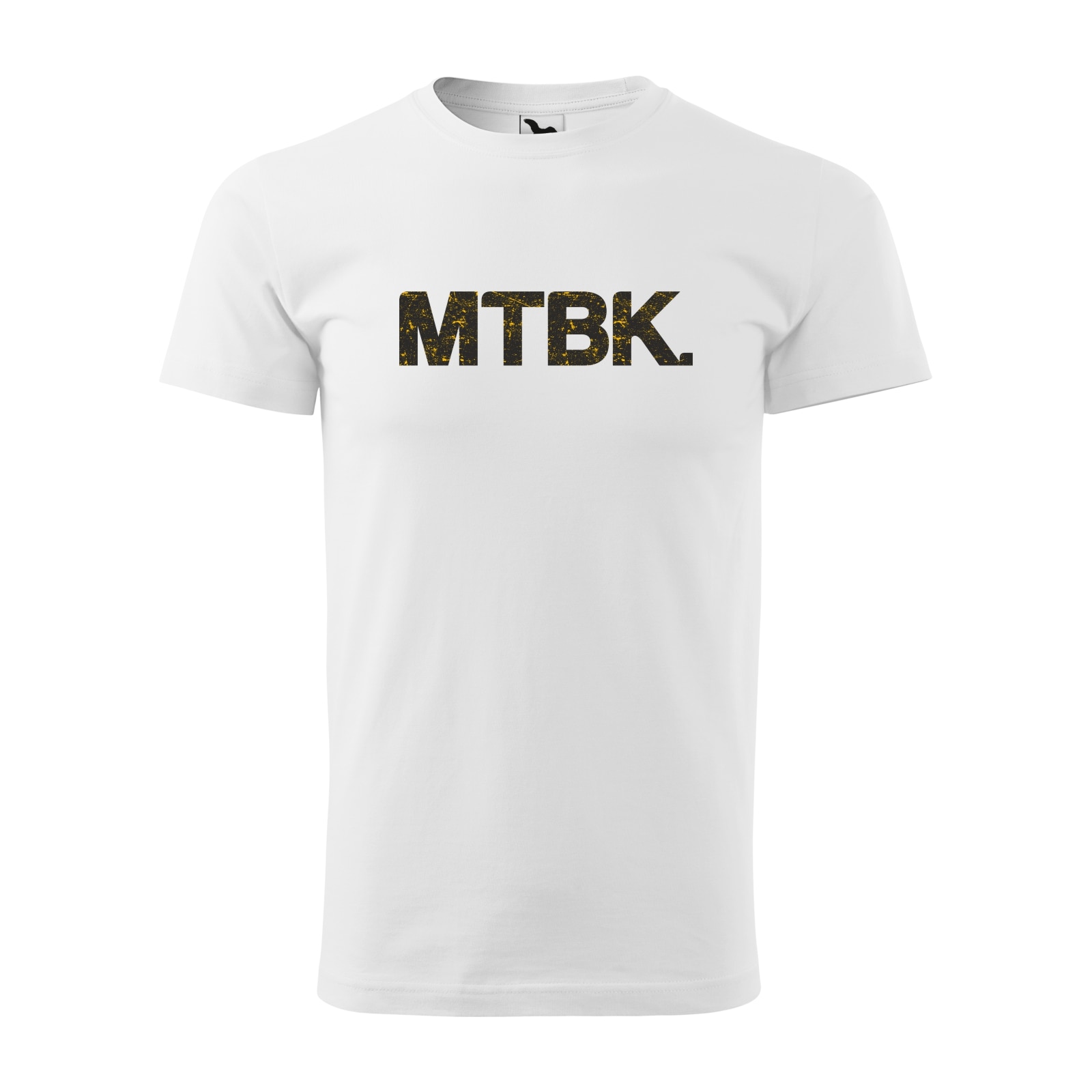Tricou alb barbati, idee de cadou, pentru biciclisti MTB, Mountain Bike MTBK, marime M