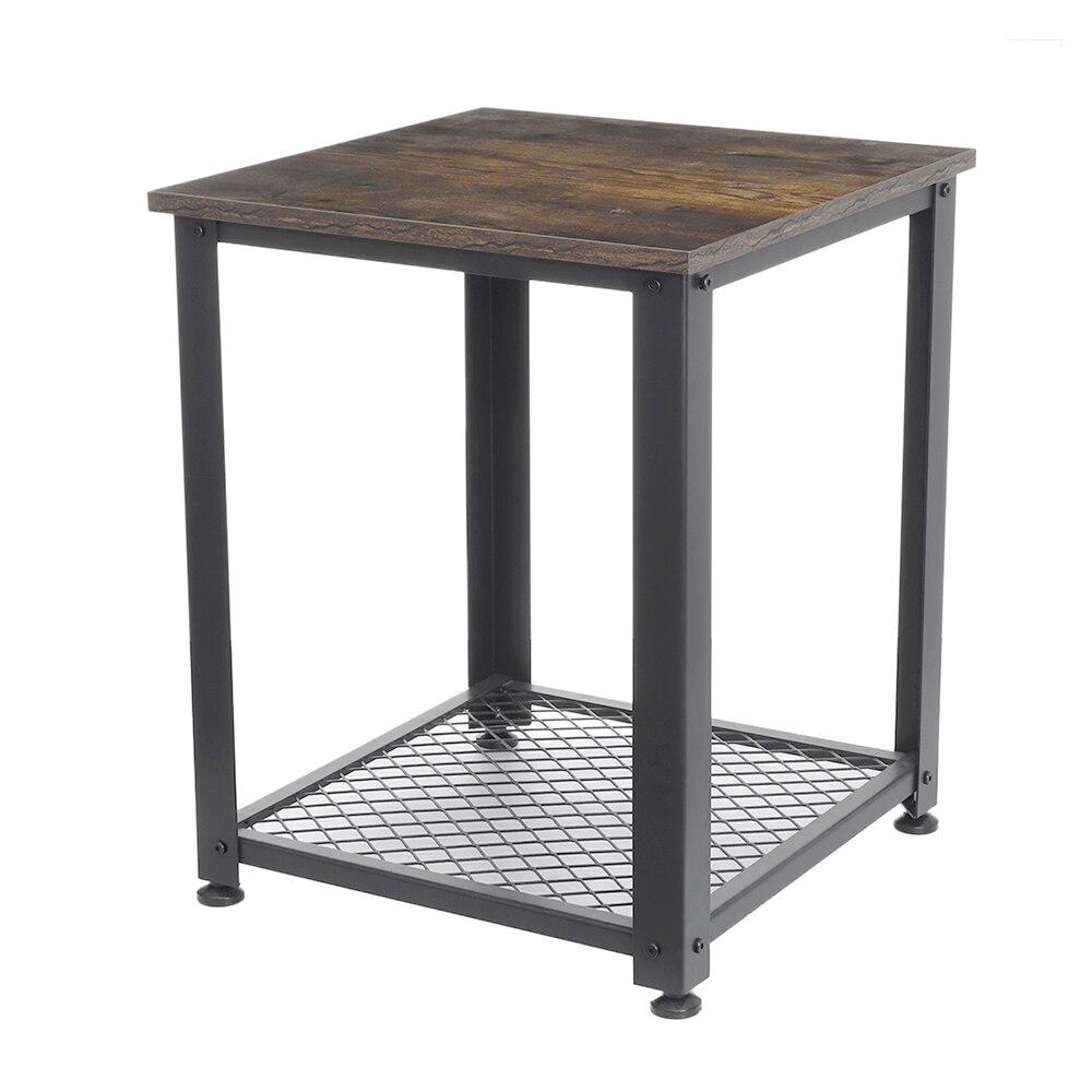 Noptiera Douxlife, MDF, 450x450x550 mm, Picioare reglabile, Maro