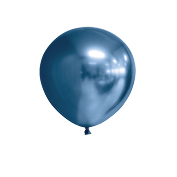 Set 100 Baloane Chrome Latex Albastre, 13 cm / 5 inch, Balloons Shop