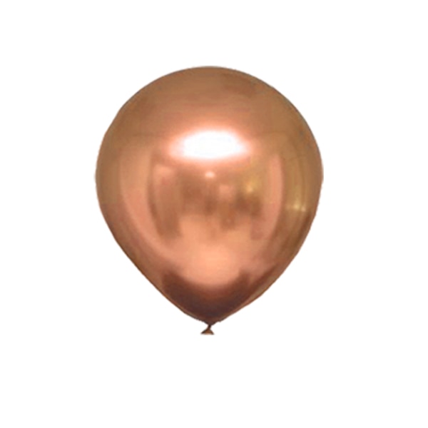 Set 100 Baloane Chrome Latex Amber, 13 cm / 5 inch, Balloons Shop