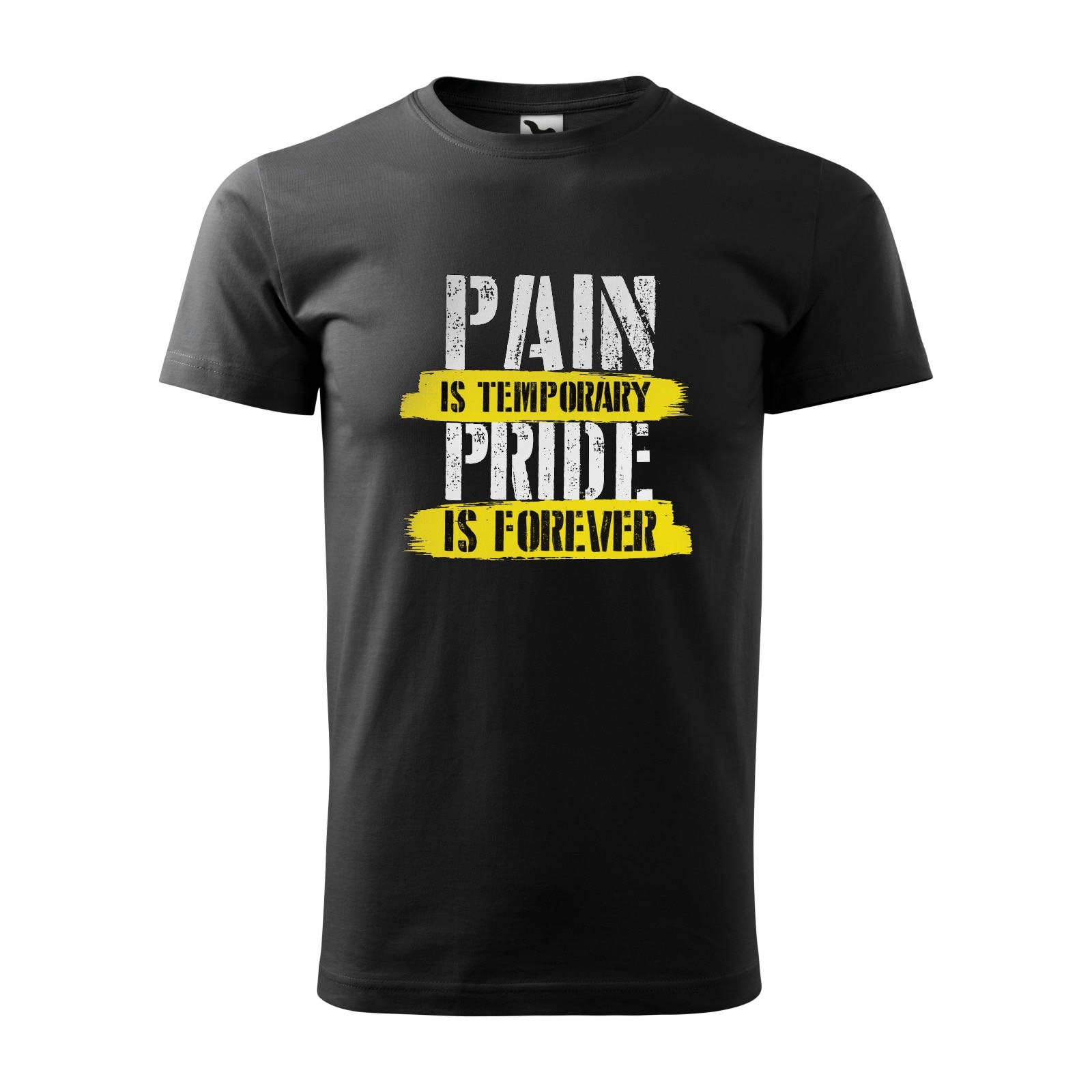 Tricou negru barbati, idee de cadou, pentru pasionatii de fitness/sala, Pain is Temporary, marime L