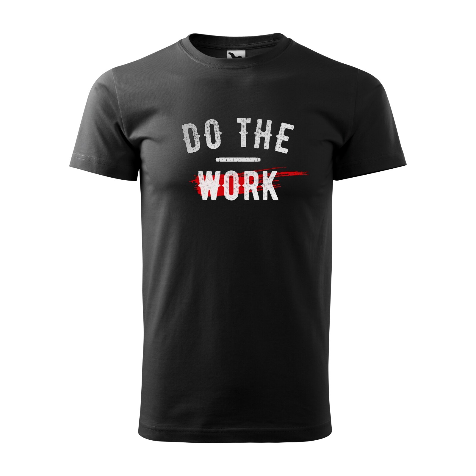 Tricou negru barbati, idee de cadou, pentru pasionatii de fitness/sala, Do The Work, marime M