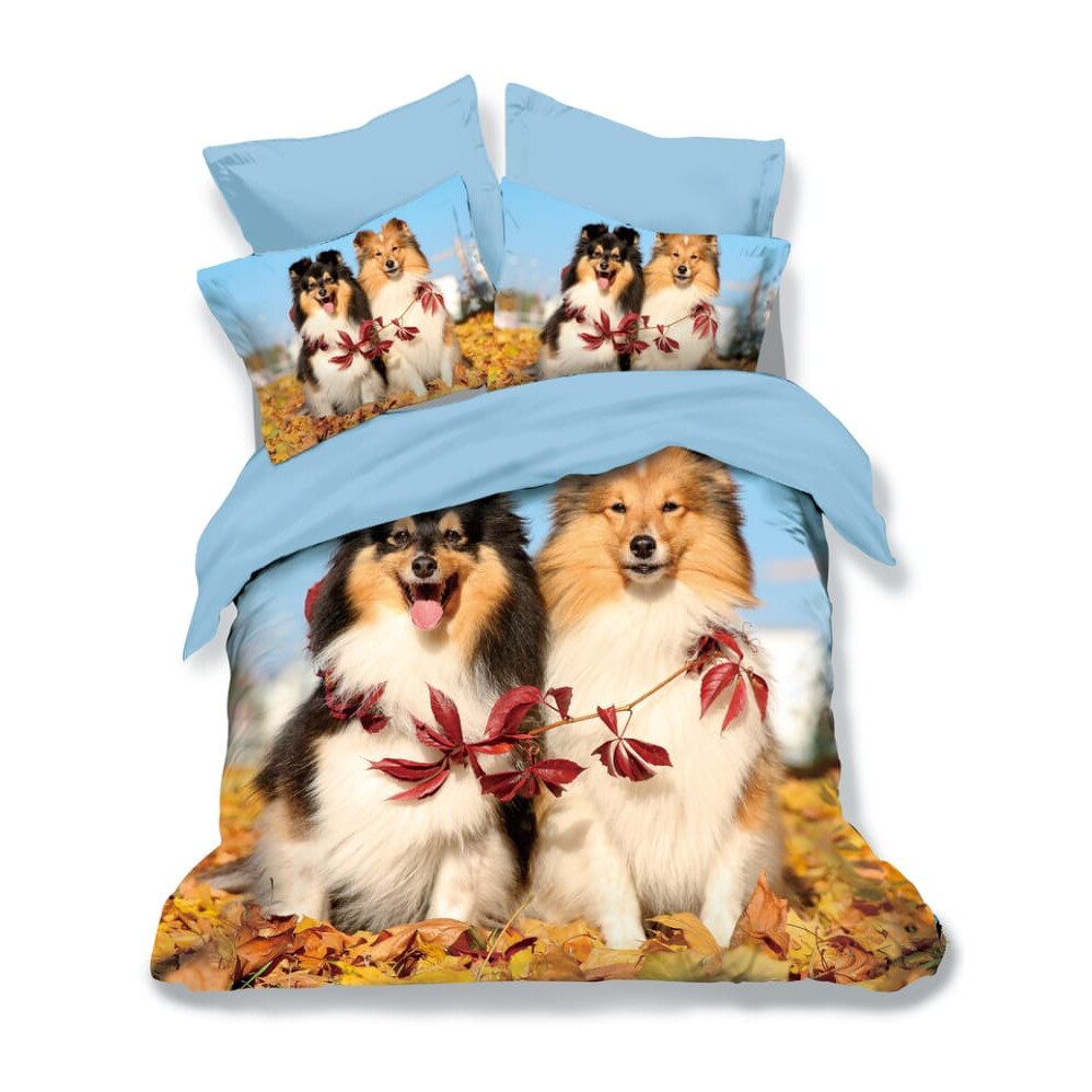 Lenjerie de pat dublu 3D finet, 6 piese, Ralex Pucioasa, FN3D2