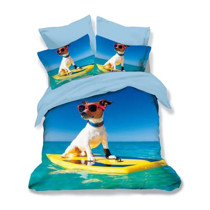 Lenjerie de pat dublu 3D finet, 6 piese, Ralex Pucioasa, FN3D5