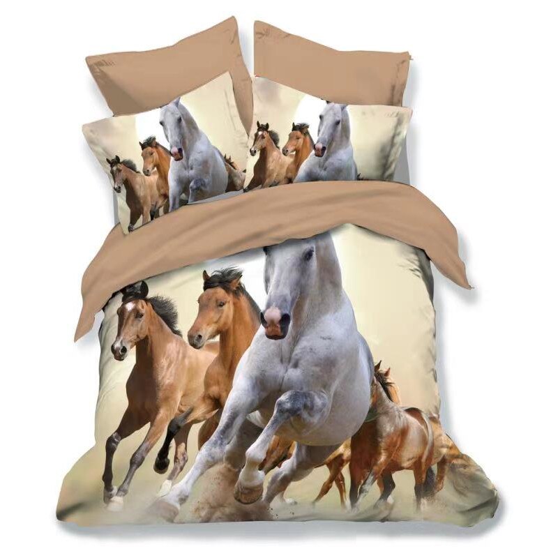 Lenjerie de pat dublu 3D finet, 6 piese, Ralex Pucioasa, FN3D16