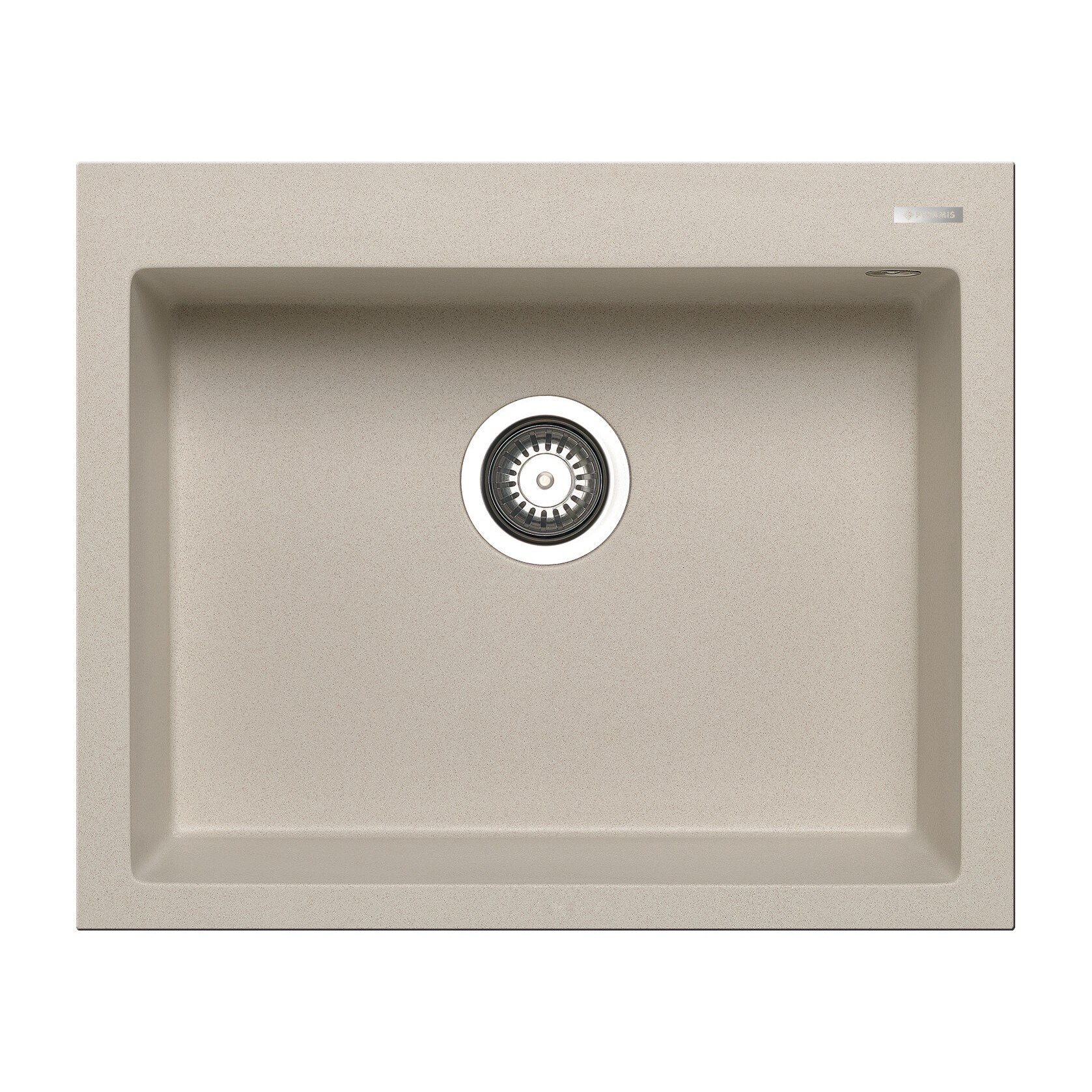 Chiuveta bucatarie Pyramis ISTROS 610x500 1B, adancime 200mm, montare pe blat, Pyragranite bej