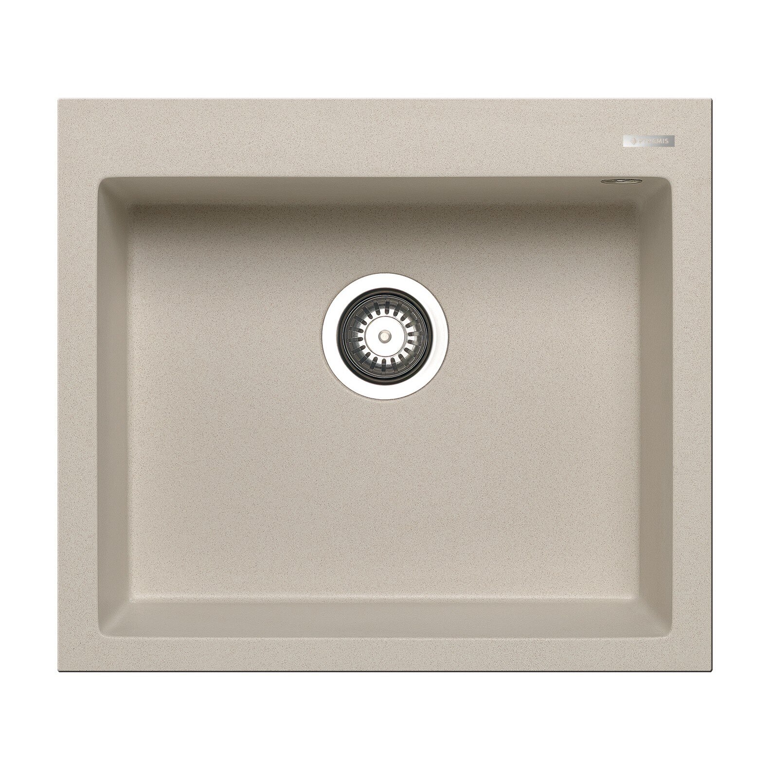 Chiuveta bucatarie Pyramis ISTROS 570x500 1B, adancime 200mm, montare pe blat, Pyragranite bej