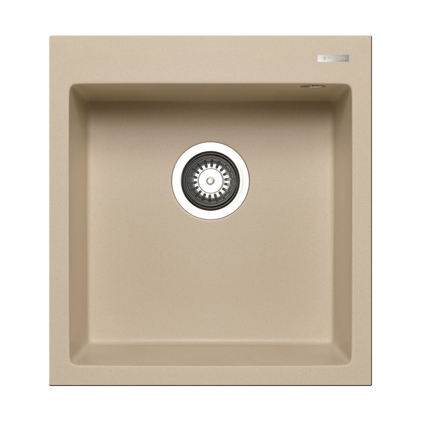 Chiuveta bucatarie Pyramis ISTROS 460x500 1B, adancime 200mm, montare pe blat, Pyragranite mocha