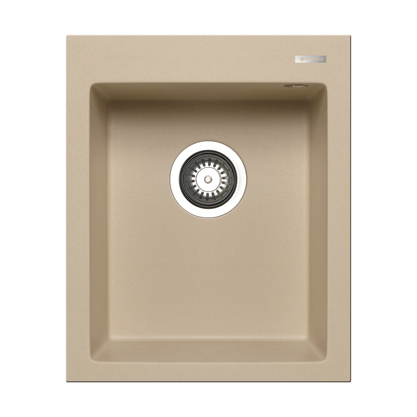 Chiuveta bucatarie Pyramis ISTROS 410x500 1B, adancime 200mm, montare pe blat, Pyragranite mocha