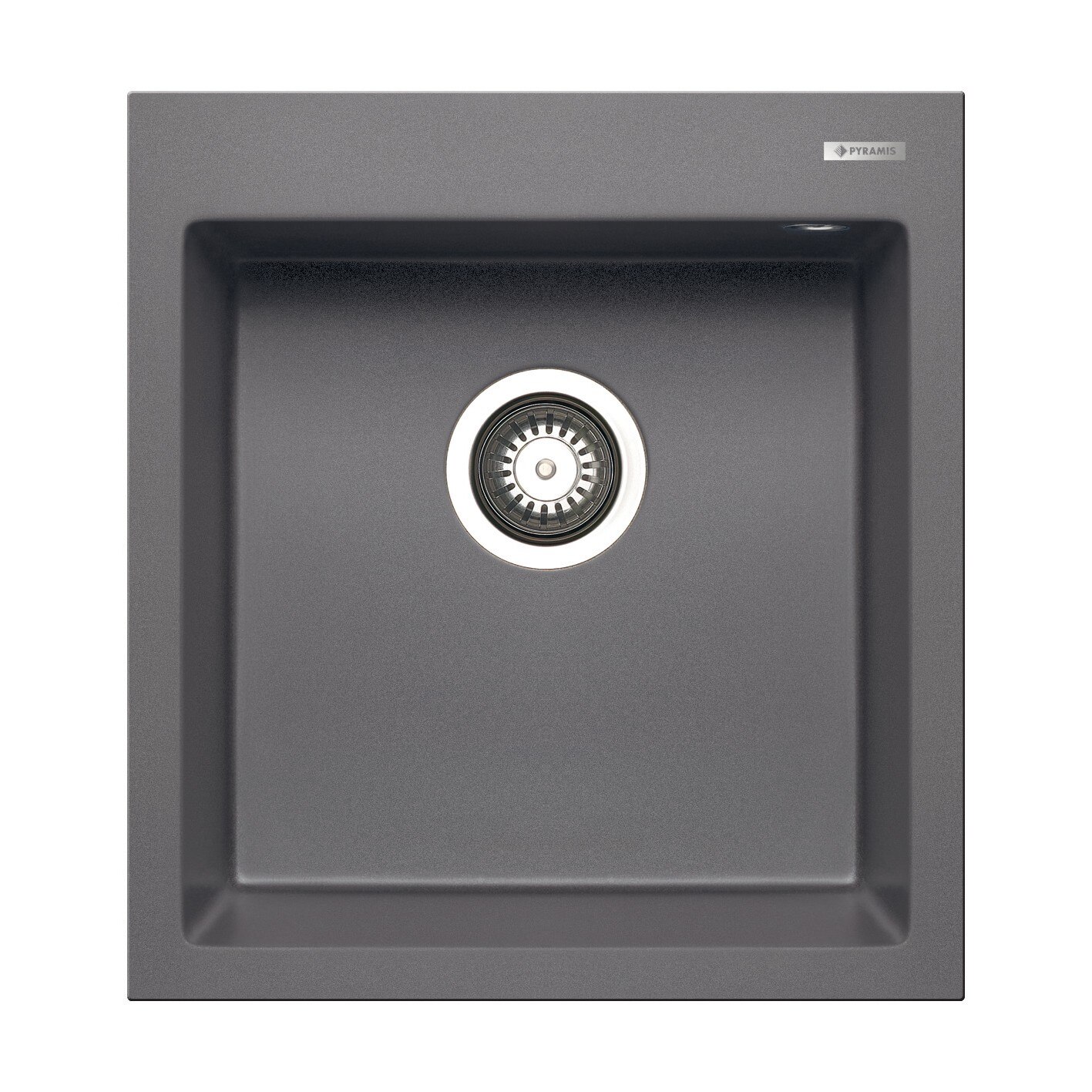 Chiuveta bucatarie Pyramis ISTROS 460x500 1B, adancime 200mm, montare pe blat, Pyragranite gri