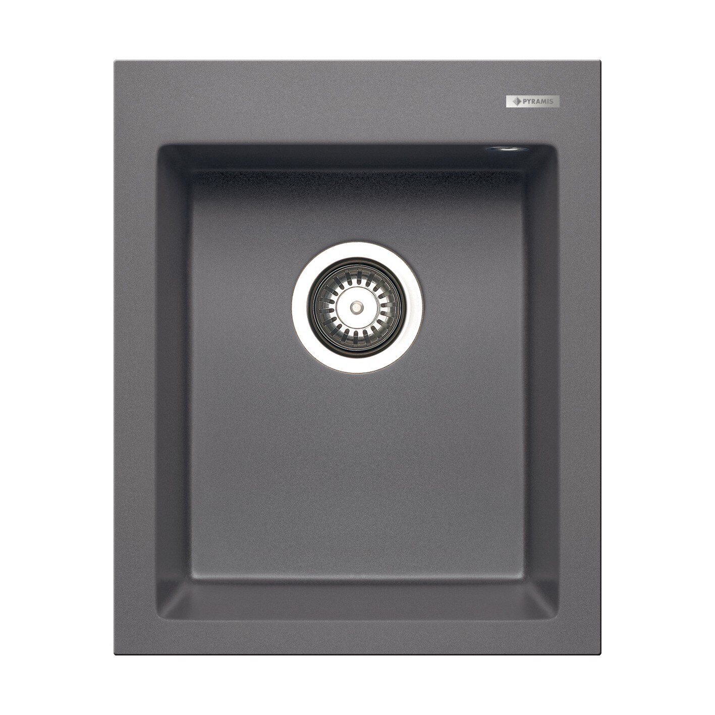 Chiuveta bucatarie Pyramis ISTROS 410x500 1B, adancime 200mm, montare pe blat, Pyragranite gri