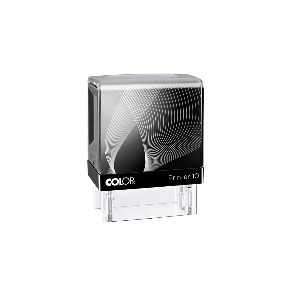 Suport Stampila Colop Printer 10, fara placuta text, Negru, Tusiera Neagra