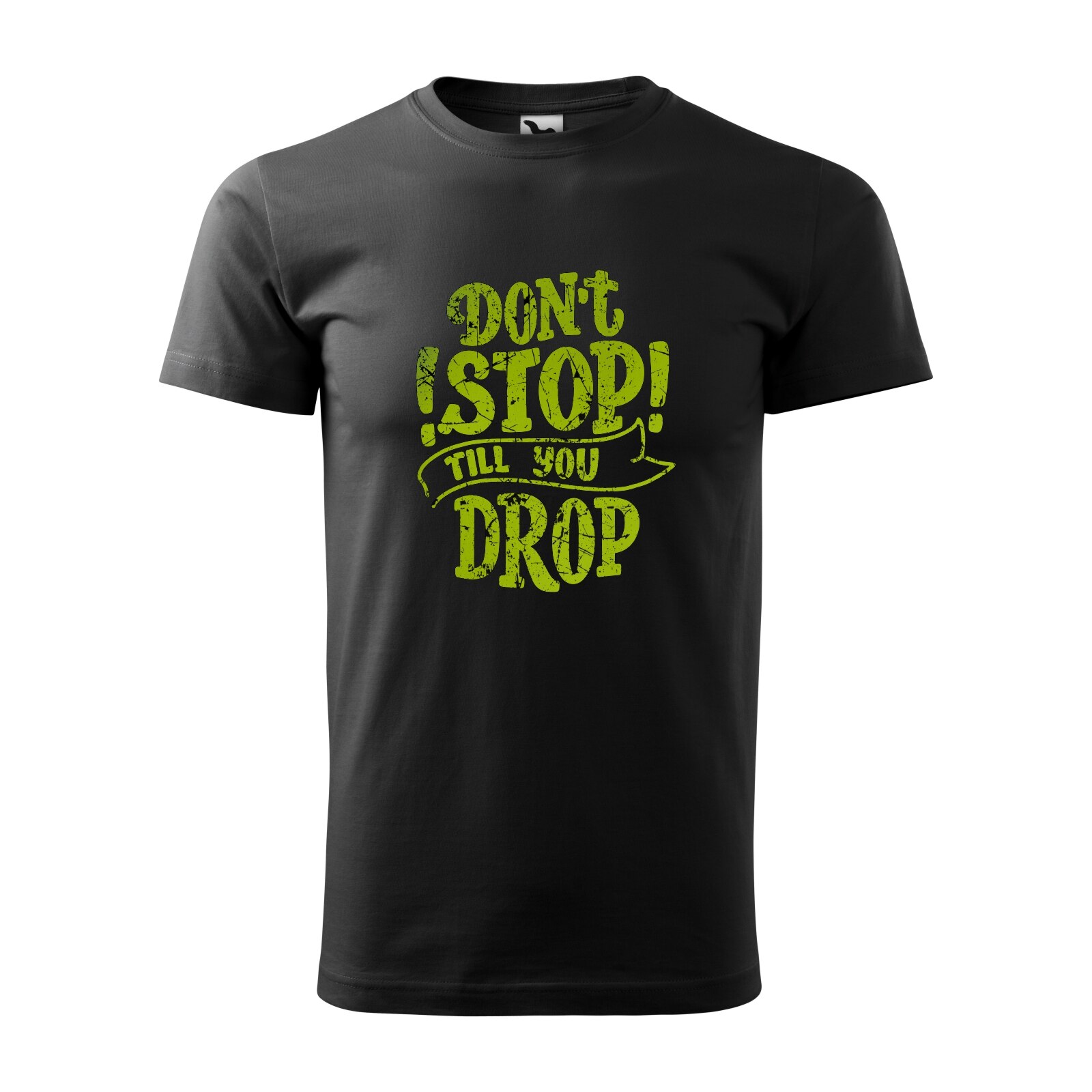 Tricou negru barbati, idee de cadou, pentru pasionatii de fitness/sala, Dont Stop Till You Drop, marime M