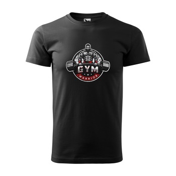 Tricou negru barbati, idee de cadou, pentru pasionatii de fitness/sala, Gym Warrior, marime L Tricou negru barbati, idee de cadou, pentru pasionatii de fitness/sala, Gym Warrior, marime L