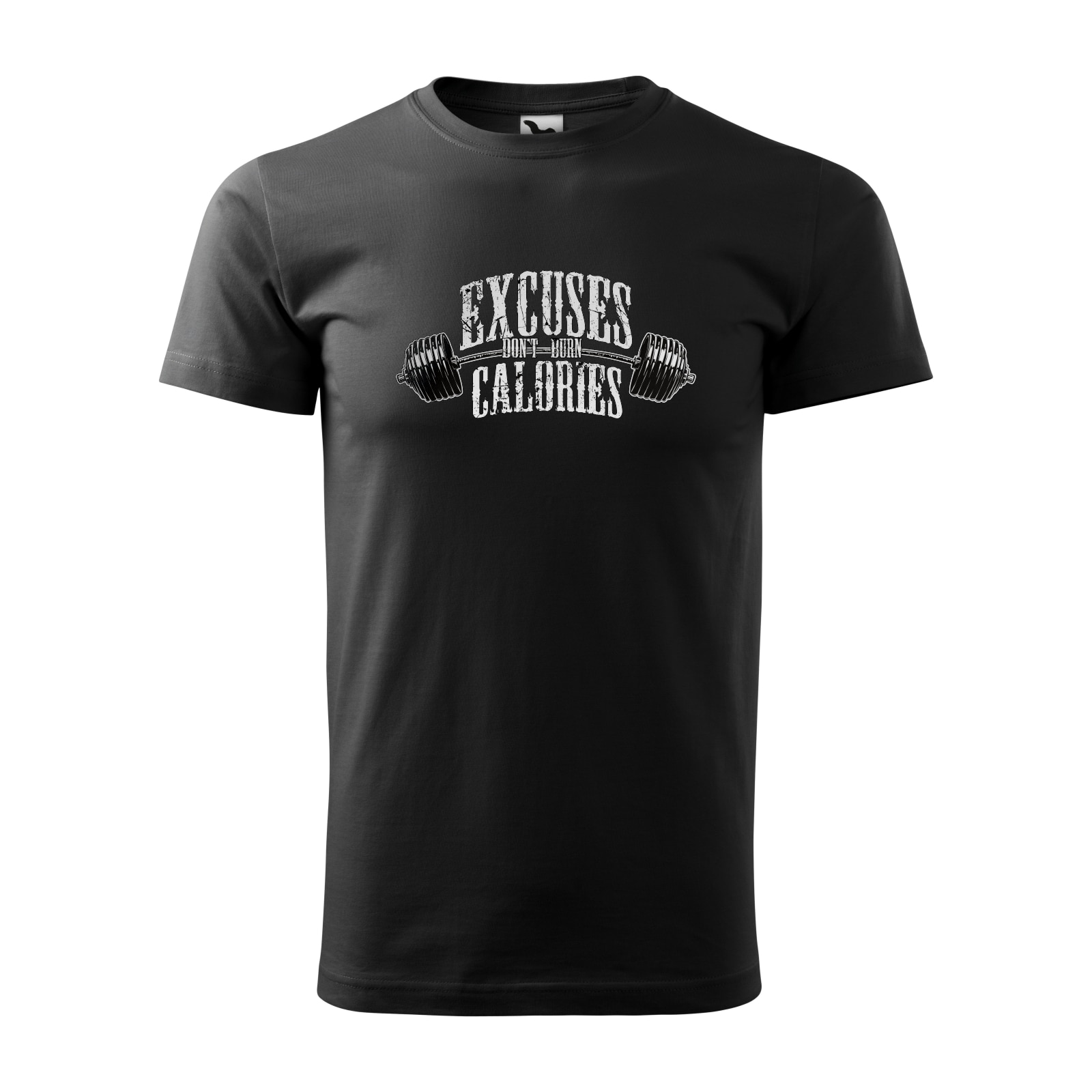 Tricou negru barbati, idee de cadou, pentru pasionatii de fitness/sala, Excuses Dont Burn Calories, marime XL