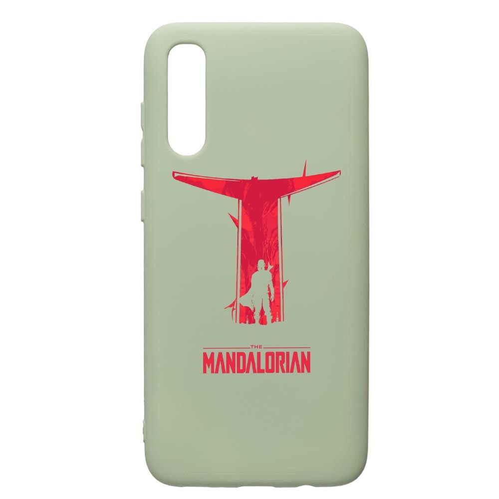 Husa de protectie Samsung Galaxy A70, Star Wars The Mandalorian, silicon, cu interiorul din material textil, protectie camera, Beryl, PGR458