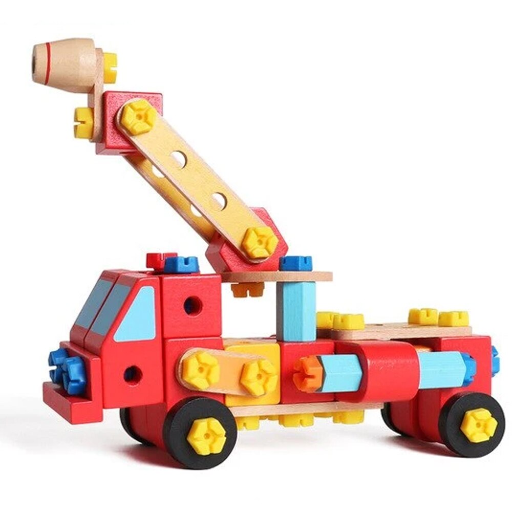 Jucarie de asamblat din lemn 55 piese, WD3512 RCO®