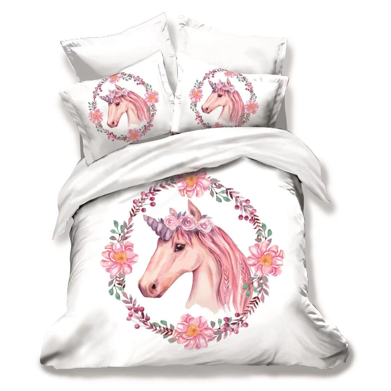 Lenjerie de pat dublu 3D finet, 6 piese, Ralex Pucioasa, FN3D25