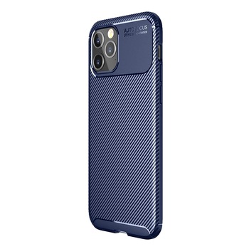 Husa pentru IPhone 12 / 12 PRO, fibra de carbon, Slim Antisoc, carcasa spate, Focus, Blue Husa pentru IPhone 12 / 12 PRO, fibra de carbon, Slim Antisoc, carcasa spate, Focus, Blue