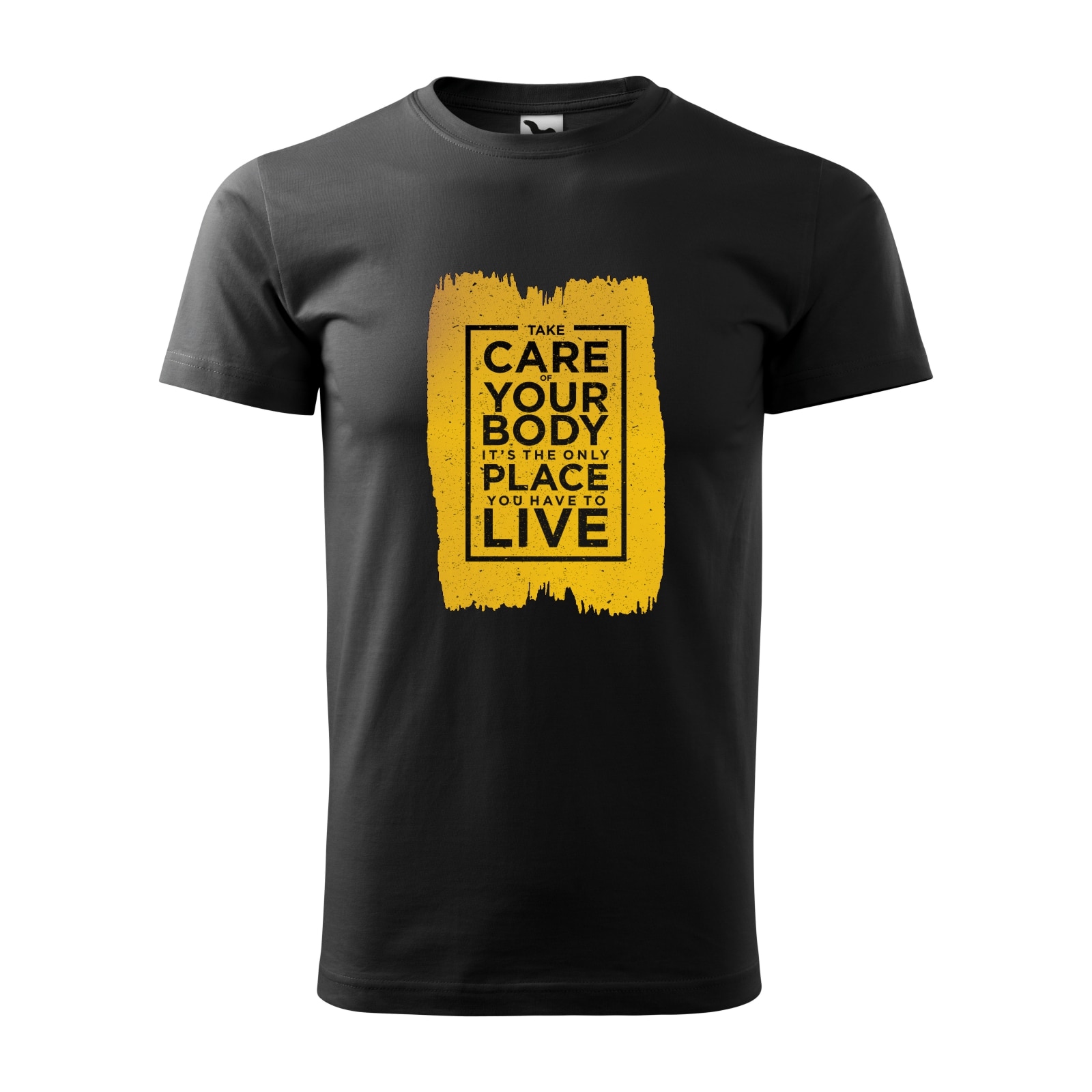 Tricou negru barbati, idee de cadou, pentru pasionatii de fitness/sala, Take Care of Your Body, marime M
