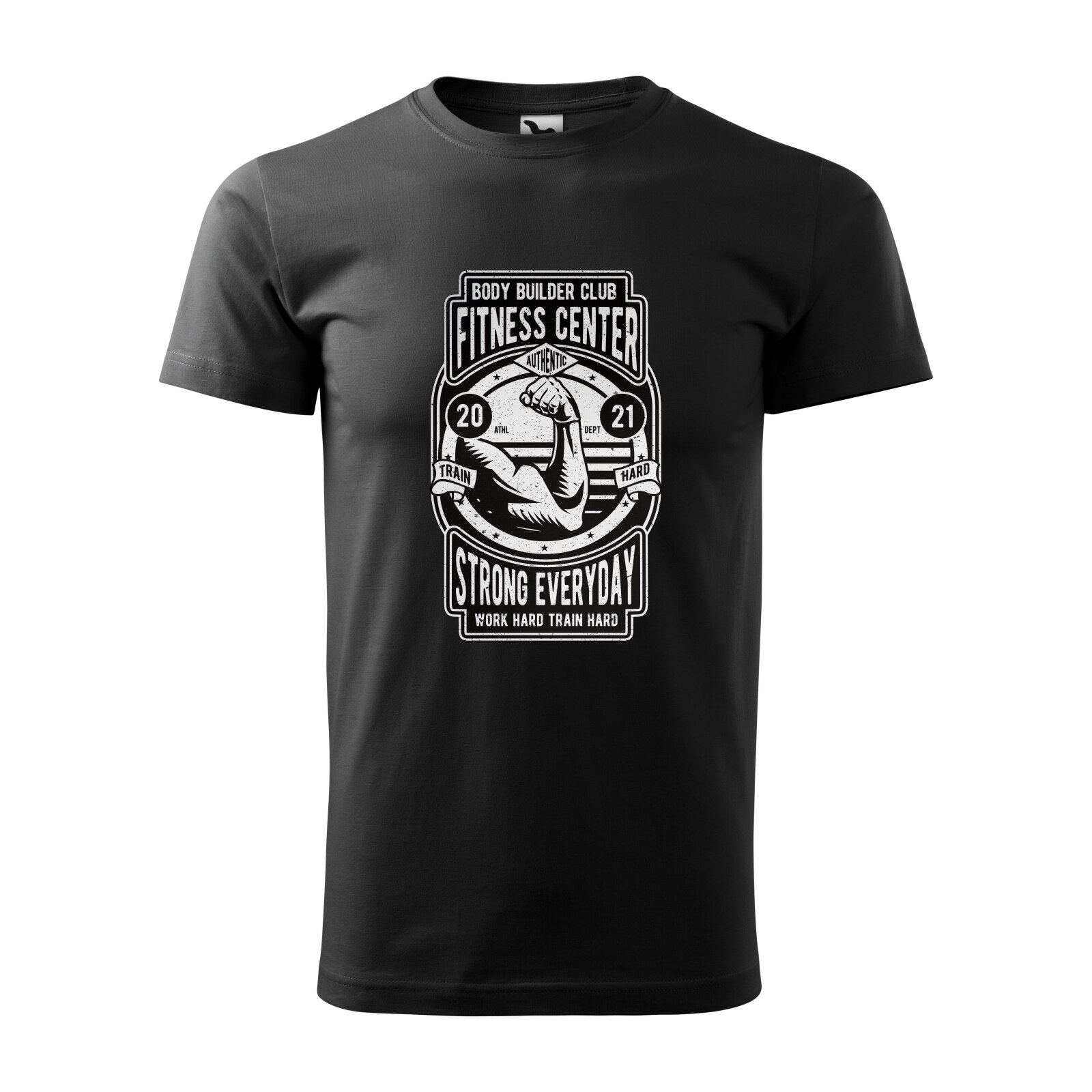 Tricou negru barbati, idee de cadou, pentru pasionatii de fitness/sala, Strong Everyday Fitness and Gym, marime M