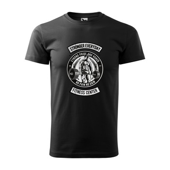 Tricou negru barbati, idee de cadou, pentru pasionatii de fitness/sala, Strong Pride and Honor, marime 2XL