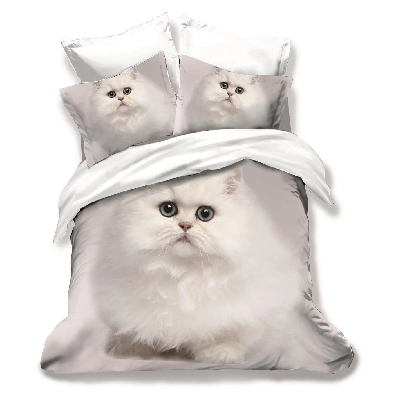 Lenjerie de pat dublu 3D finet, 6 piese, Ralex Pucioasa, FN3D33