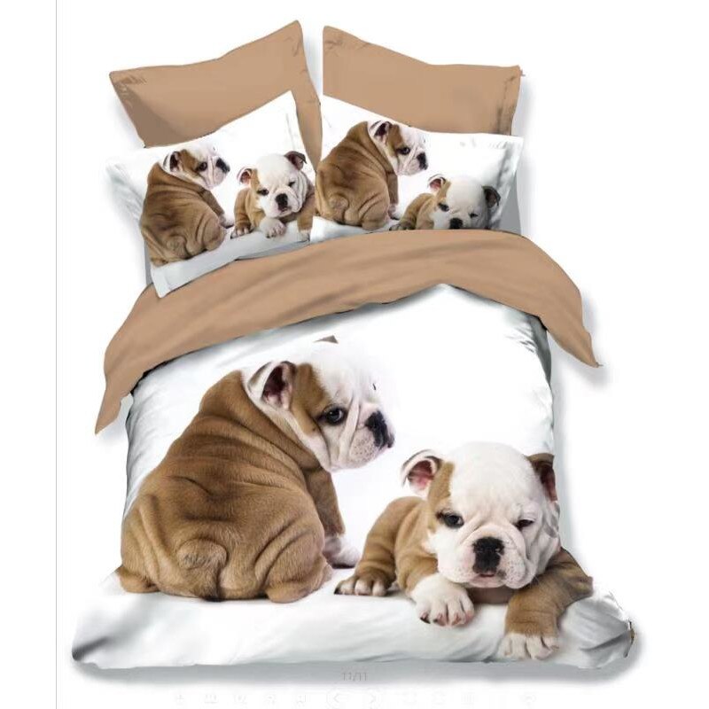 Lenjerie de pat dublu 3D finet, 6 piese, Ralex Pucioasa, FN3D45