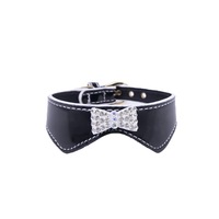 zgarda suzi shinny star pentru cateipisici de mica piele ecologica fundita cu strasuri tip guler eleganta 23-28 cm negrualb doty imagen 46_0_
0