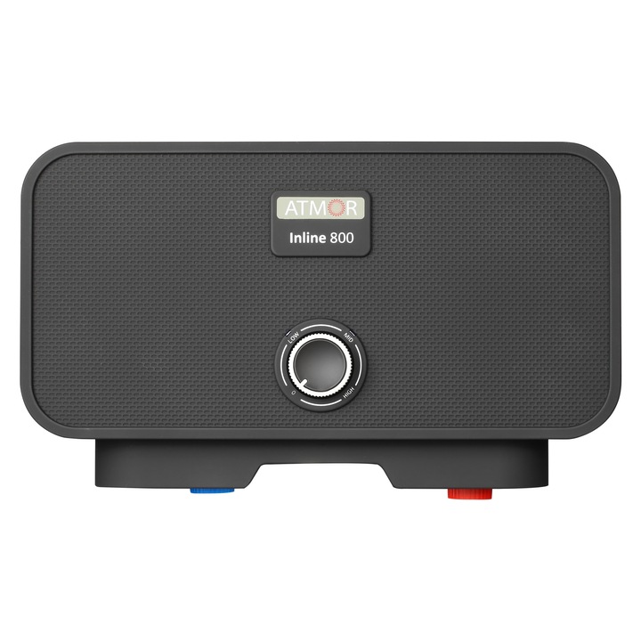 Instant electric Atmor in line800 negru combinat, pentru dus si chiuveta